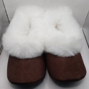 Unisex Peruvian Slippers Made of Fluffy Alpaca Fur Winter